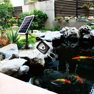 Solar Powered/DC Charging Oxygenator Aquarium Fish Oxygen Pump Pond Aerator Fish Tank Air Pump #6