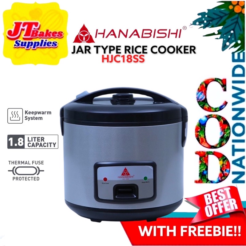 Hanabishi Jar type Rice Cooker Silver Series 1.8Liters HJC18SS with