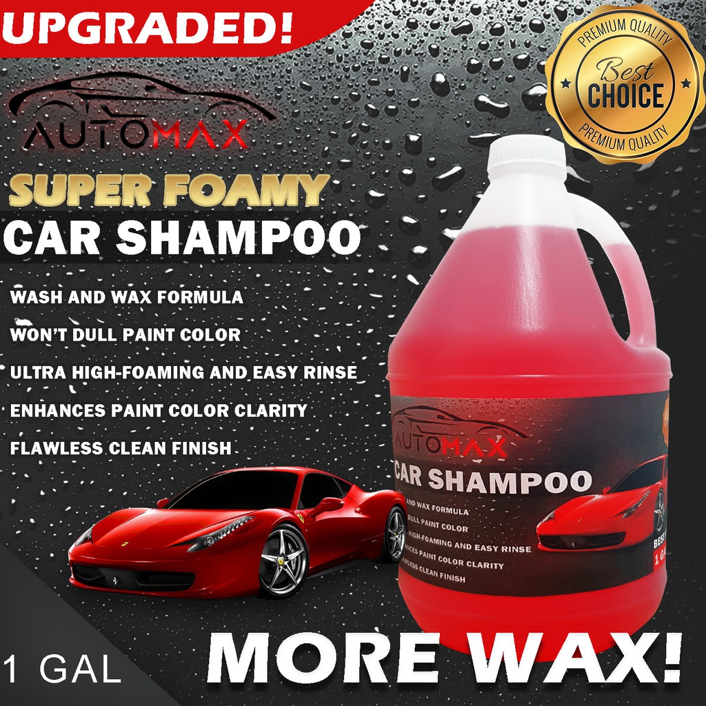 Automax Super Foamy Car Shampoo, wash and wax formula, premium car