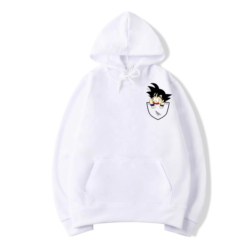 dragon ball z white hoodie