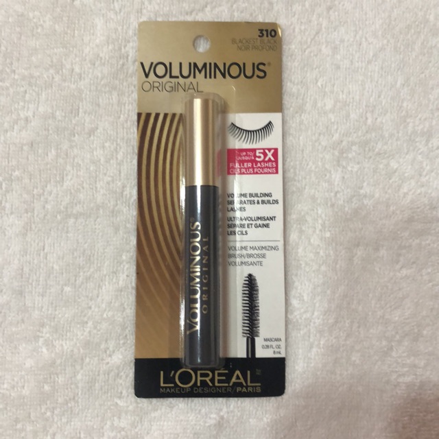 Loreal Paris Voluminous Original Mascara 310 Blackest Black 8 Ml Shopee Philippines 4359