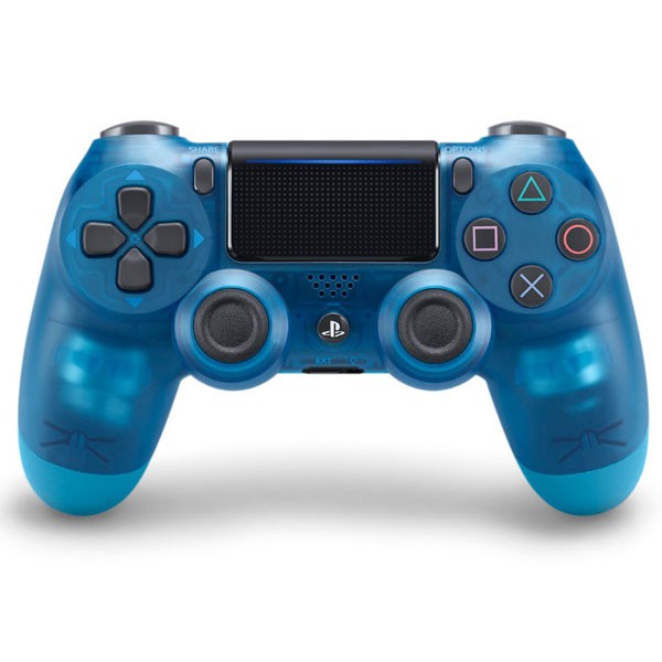 transparent blue ps4 controller