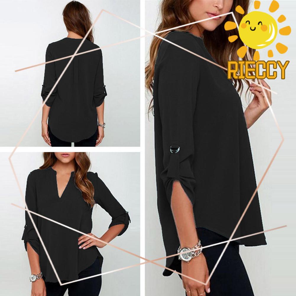 long sleeve v neck jumper