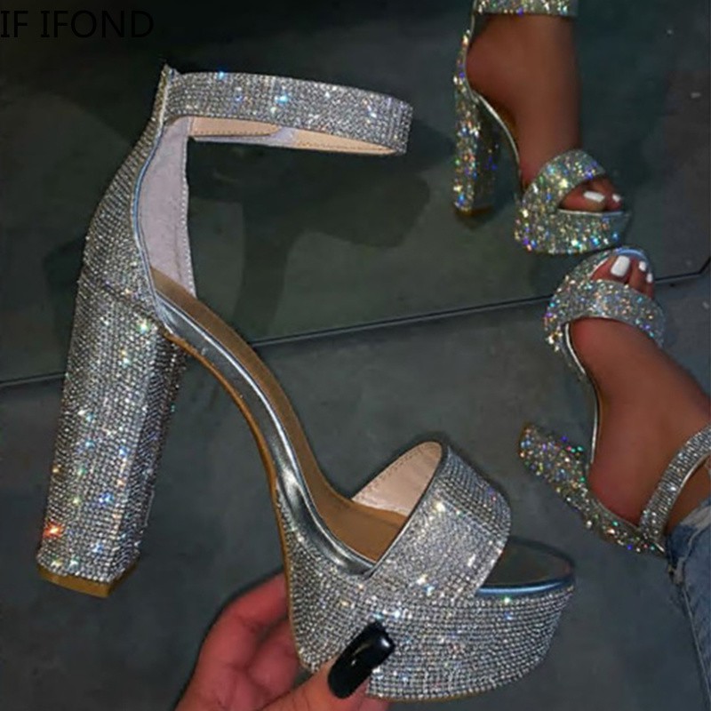 rhinestone pumps