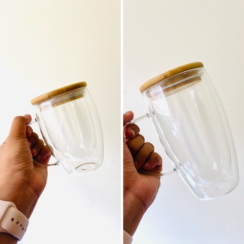 Double Wall Mugs Coffee Mugs Hot and Cold Makapal Kitchenwares