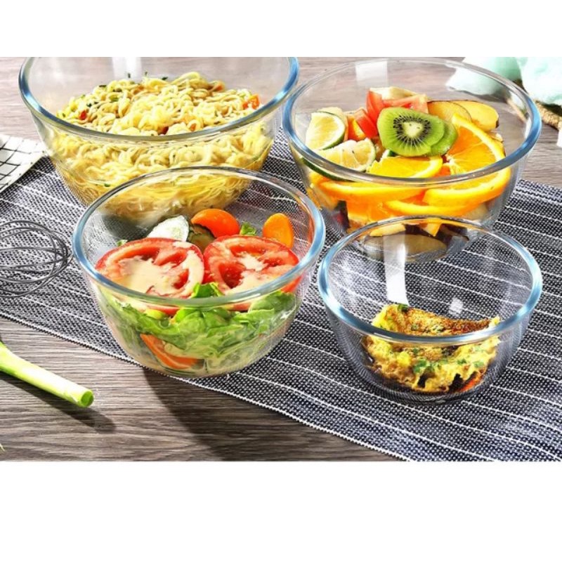 MASFLEX GLASS MIXING BOWL, MICROWAVABLE Shopee Philippines