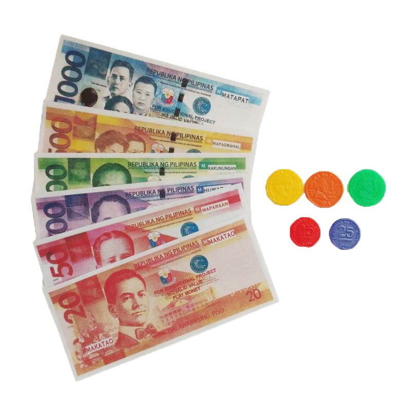 1 Set Play Money with Coins Shopee Philippines