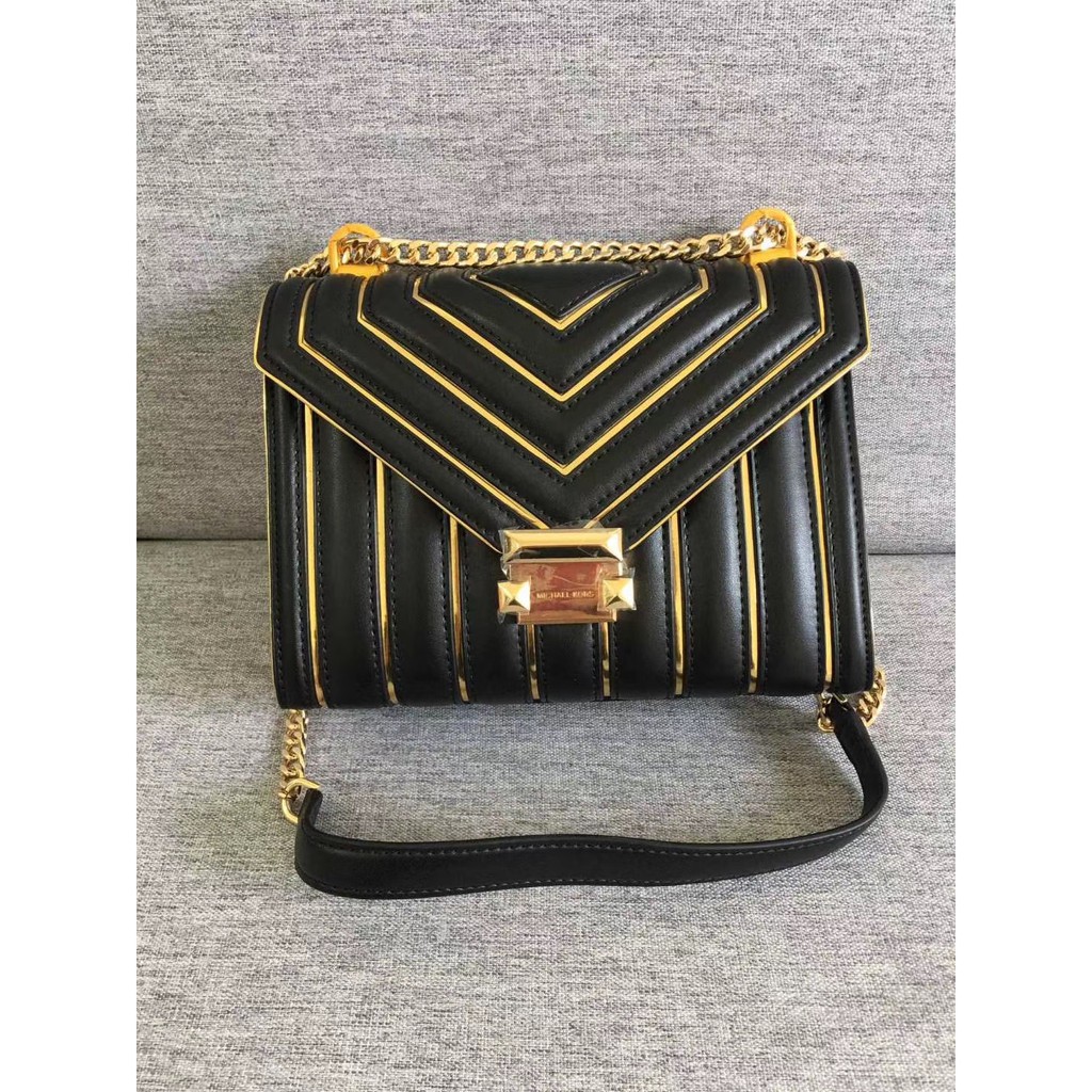 michael kors gold sling bag
