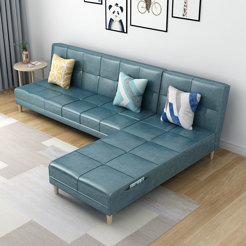 Simple MultiFunctional Foldable Fabrics Sofa Bed DualUse Small