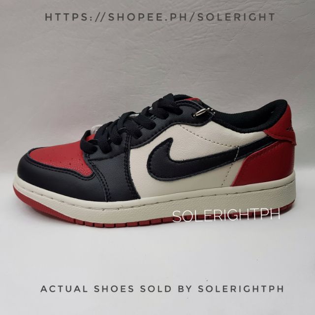 air jordan low bred toe