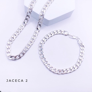 men jewellry set 925 Silver 2in1 silver Jewelry  Necklace Bracelets Set for men’s