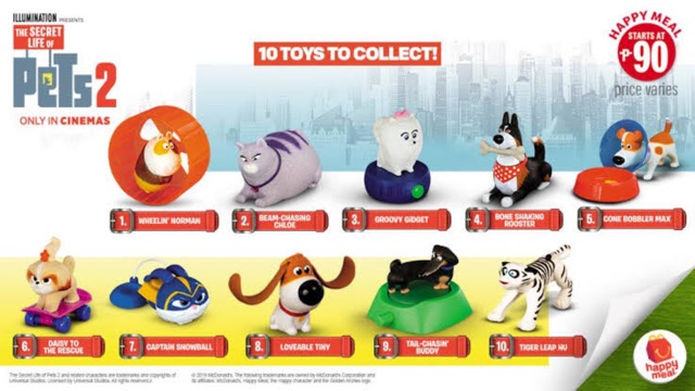 pets 2 mcdonalds toys