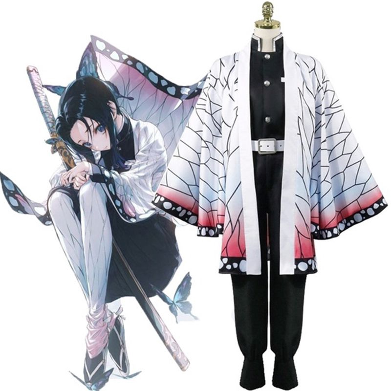 【Ready Stock】Demon Slayer Kimetsu no Yaiba Kochou Shinobu Cosplay Full