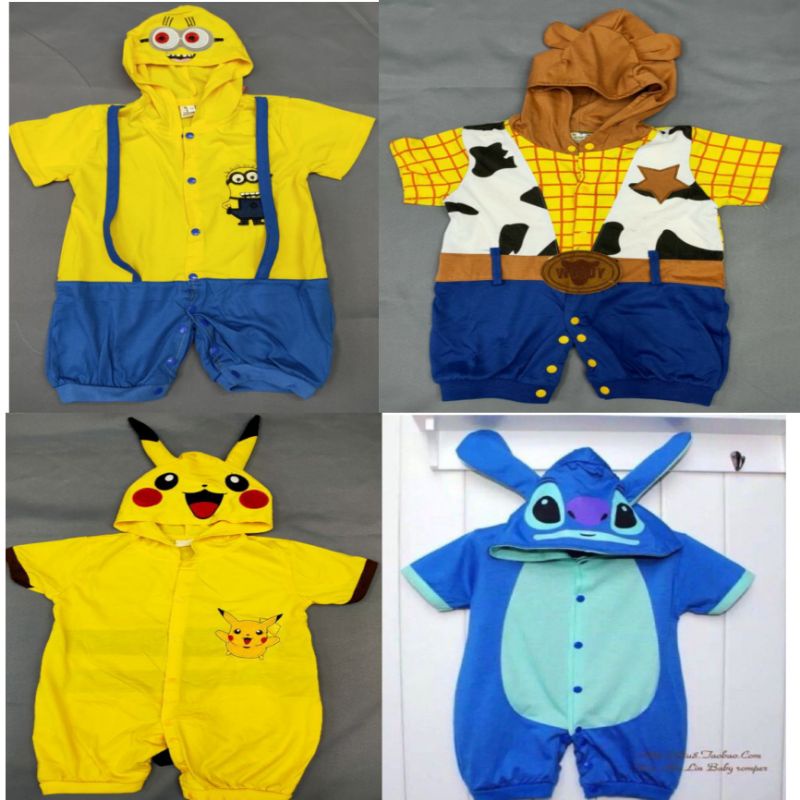 Disney Character Costume for baby kids(Woody,Picachu,Minions,Stitch