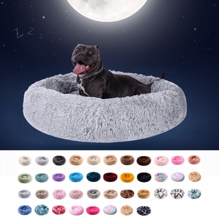 Pet Kennel Four Seasons Round Plush Large Medium and Small Warm Donut Cat Kennel Dog Kennel Dog Bed