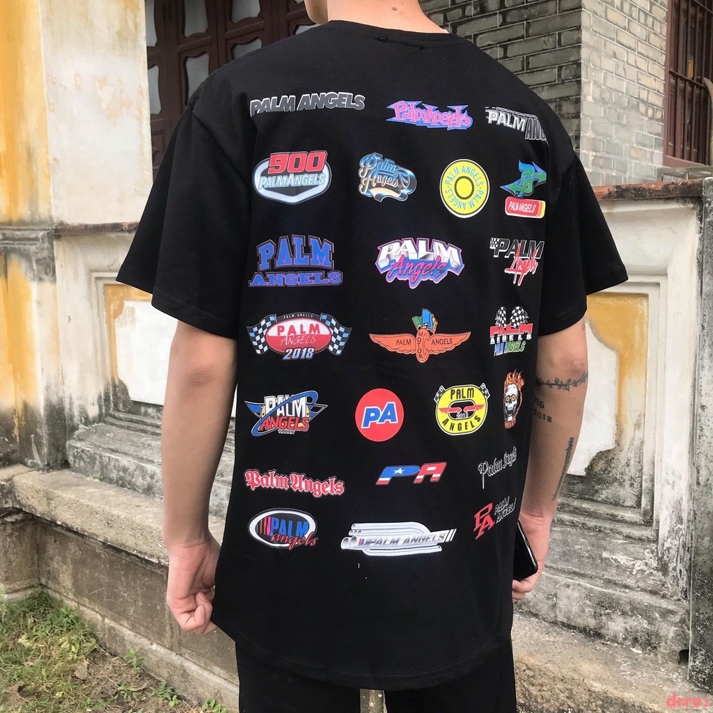 palm angels racing tee