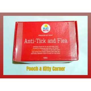 【Ready Stock】™✶PLAYPETS PREMIUM Pet Soap - Anti Tick & Flea (135g)