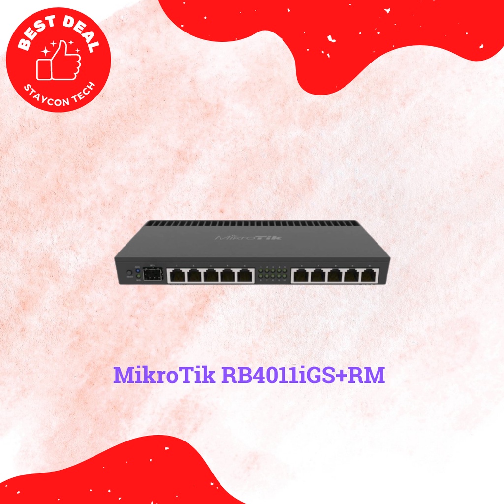 MikroTik RB4011 10-Port Gigabit & SFP+ Management Rackmount Router With ...