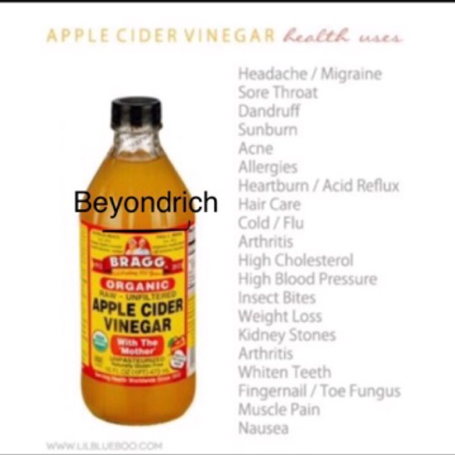 braggs apple cider vinegar kidney stones