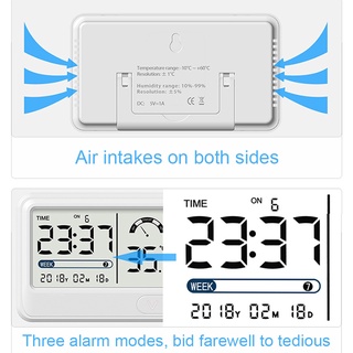 Occkic -10~60°C Weather station digital Thermometer Hygrometer Indoor Outdoor Temperature #8