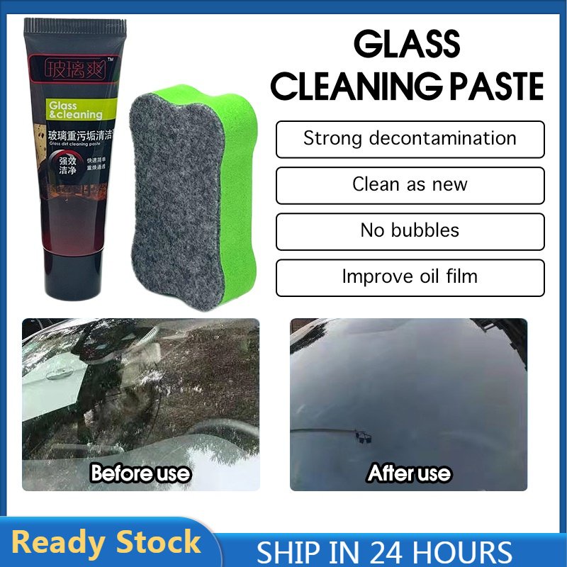 Auto Car Glass Polishing Glass Oil Film Removing Paste Clean Polish ...