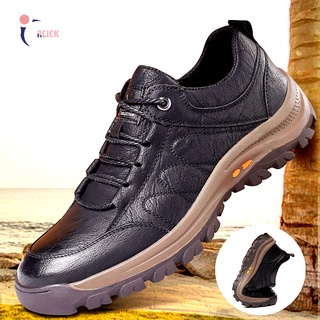 RCICK Men's  shoes casual Loafers  leather shoes, boat shoes, comfortable and breathable