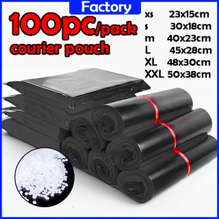 100pcs black courier pouch plain pouch express pouch Parcel Pouch Shipping Pouch #2
