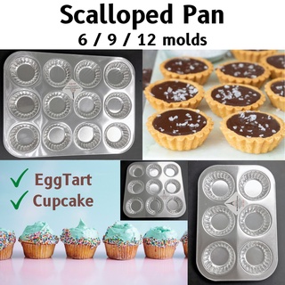 Scalloped Tart Pan Cupcake Pan Egg Tart Chocolate Tart Fruit Tart Cheese Tart B69 #1
