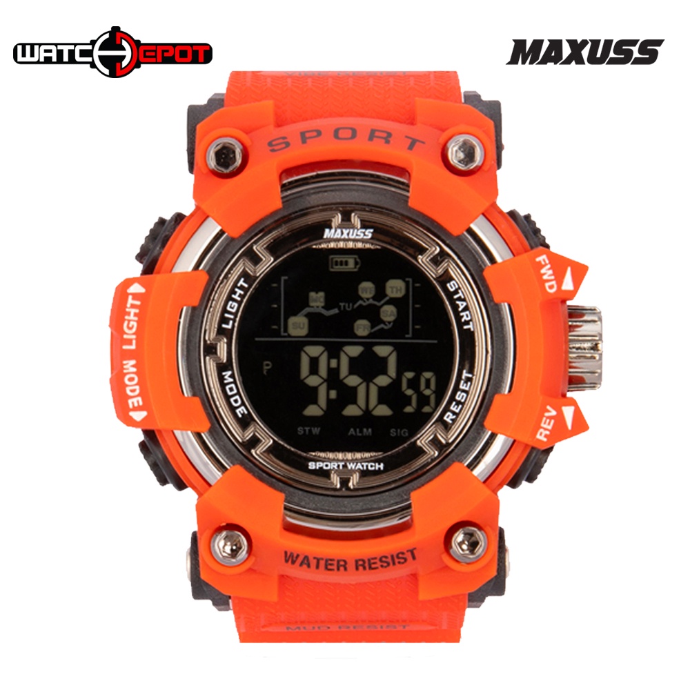 Maxuss Mens Rubber Sports Watch 1861 (Red) Shopee Philippines