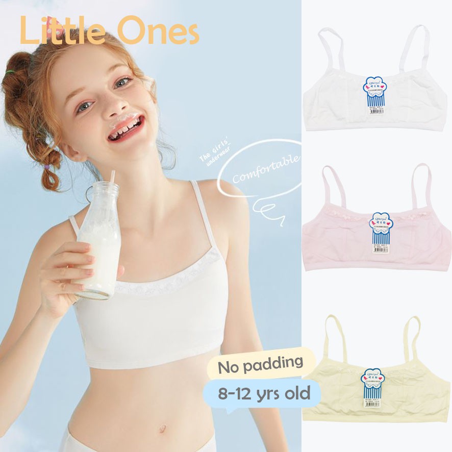 Little Ones 893 Kids Sando Spaghetti Bra No Padding Backless Bralette (1pc) Shopee Philippines