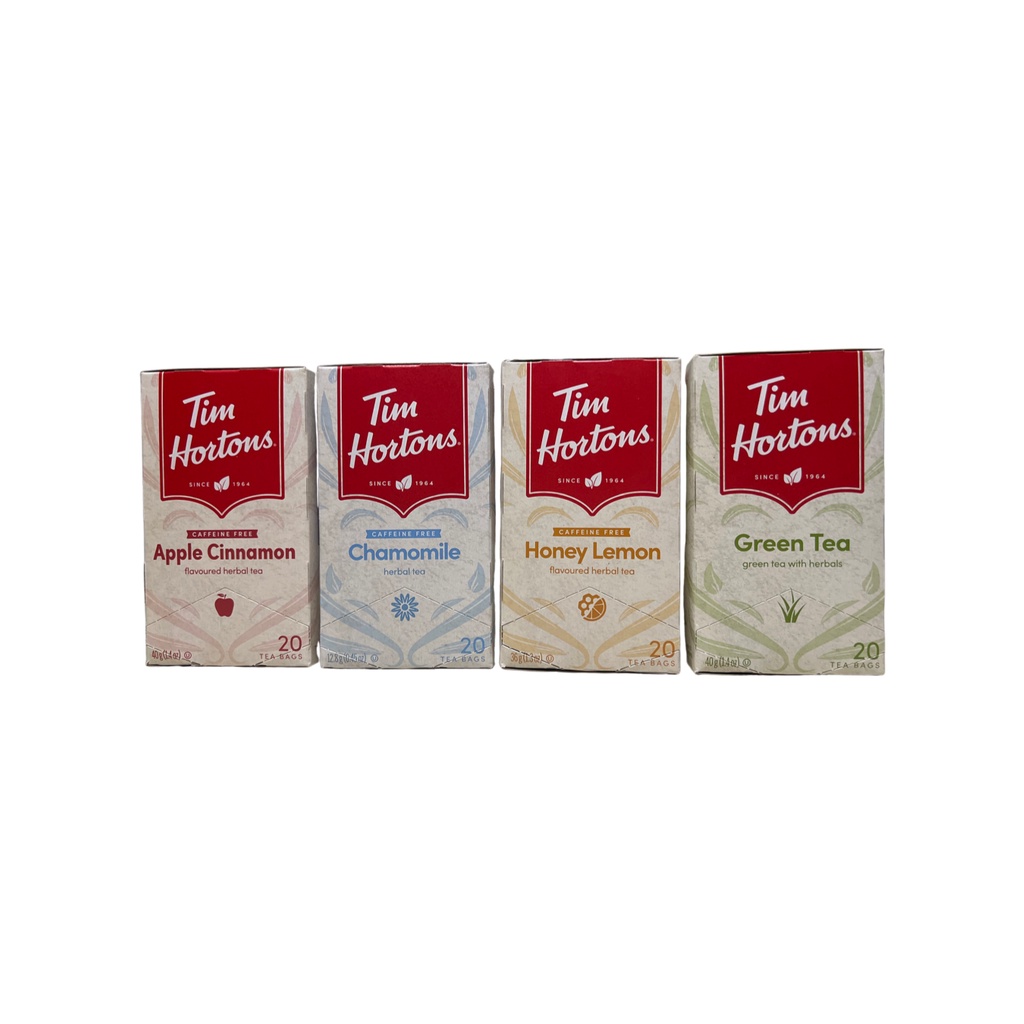 Tim Hortons Herbal Tea, 20 Tea bags Shopee Philippines
