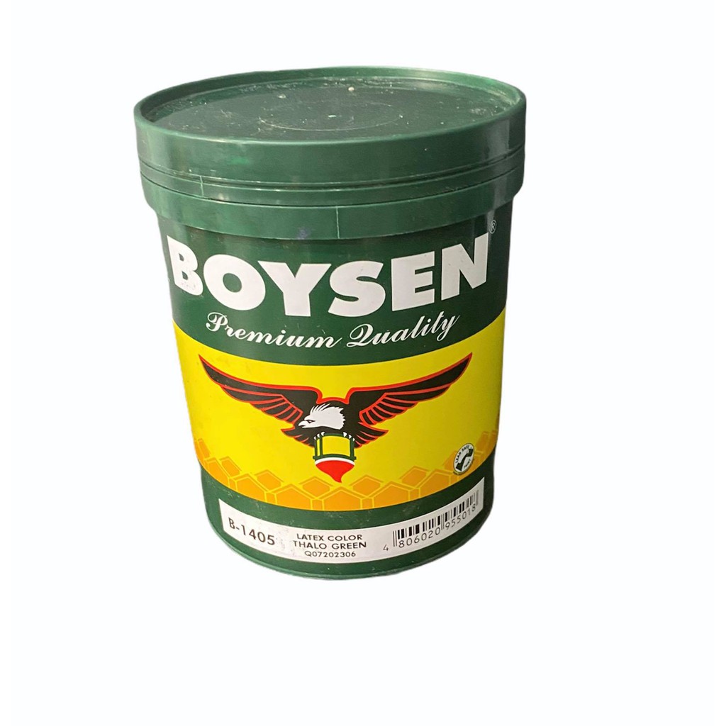 Boysen Paint B1405 Thalo Green Latex Paint 1 Liter For Concrete Cement Shopee Philippines