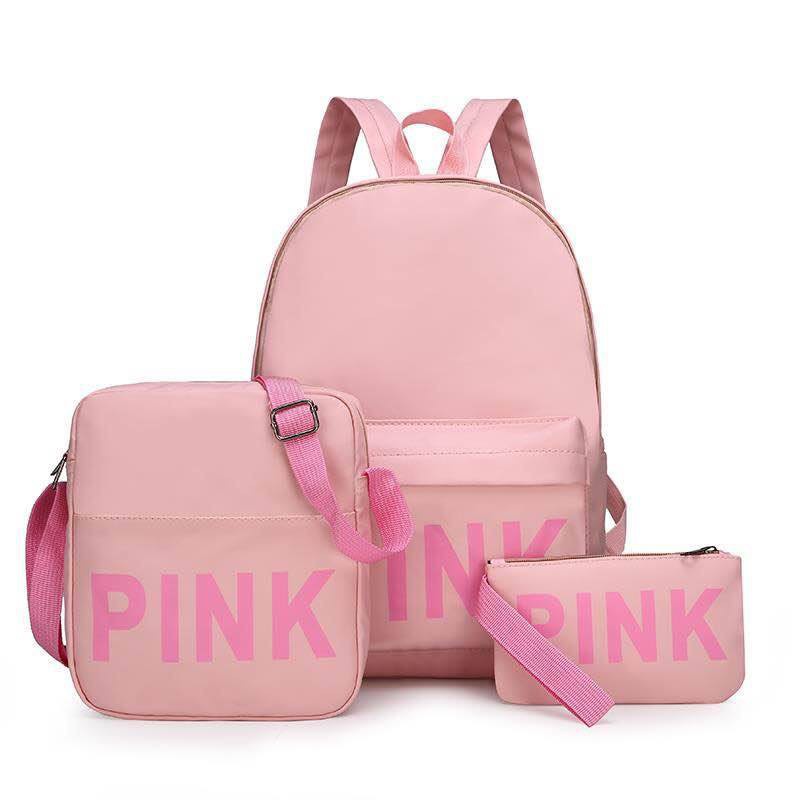 3in1 Pink Backpack (HIGH QUALITY) | Shopee Philippines