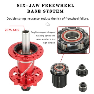 HASSNS PRO7 MTB Hub 6 Pawls 3 Teeth Hub 32 Hole 120 Beeps Cassette hub ...
