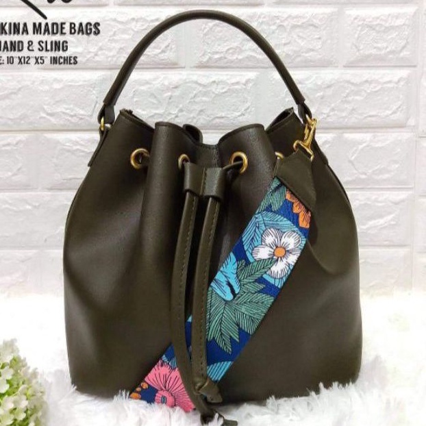 MARIKINA BAGS Bucket bag leather Shopee Philippines