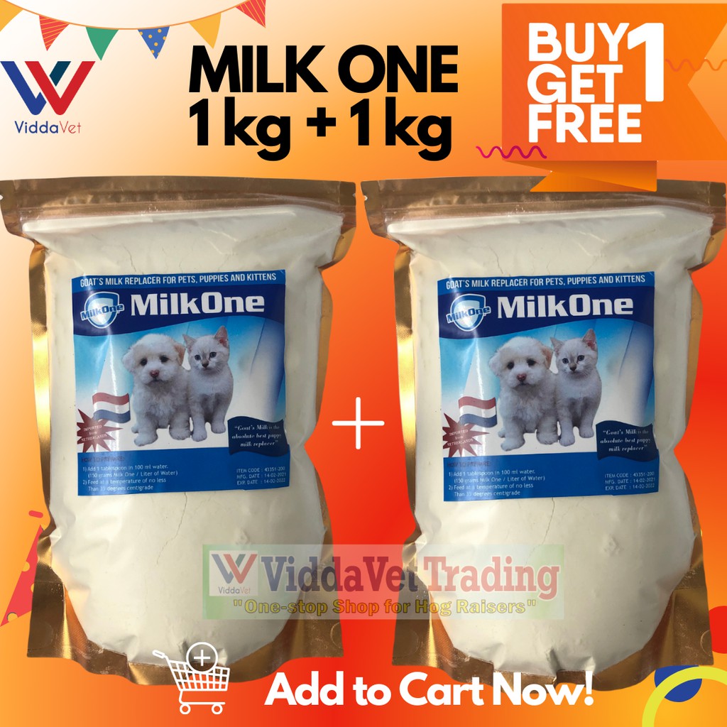 [VIDDAVET] BUY1 TAKE1 Milk One goat's milk for pets cats dog puppy kitten dog milk cat milk  1KG+1KG