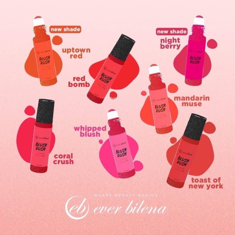 Blush Rush Ever bilena cheek roller Shopee Philippines