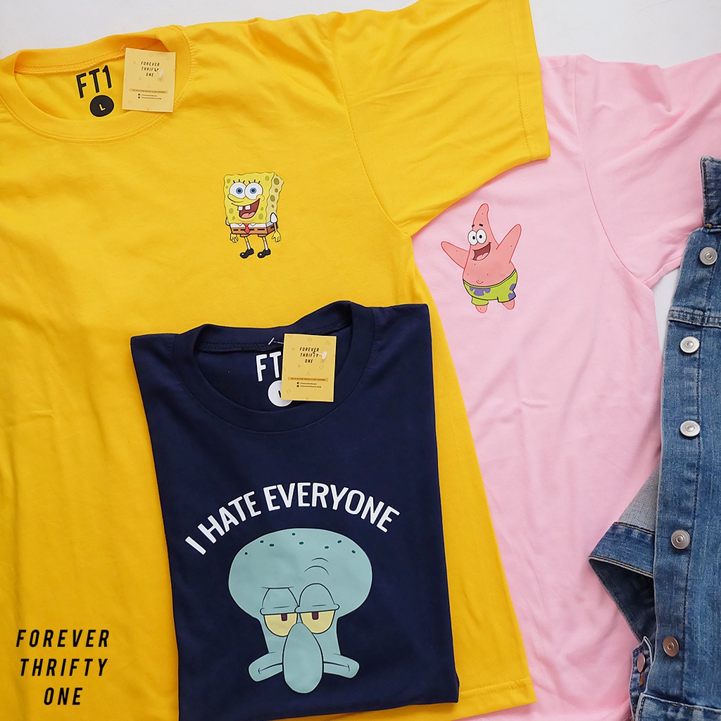 SPONGEBOB SQUAREPANTS Shirts Unisex Shirt Men's Women's Tshirt Men's