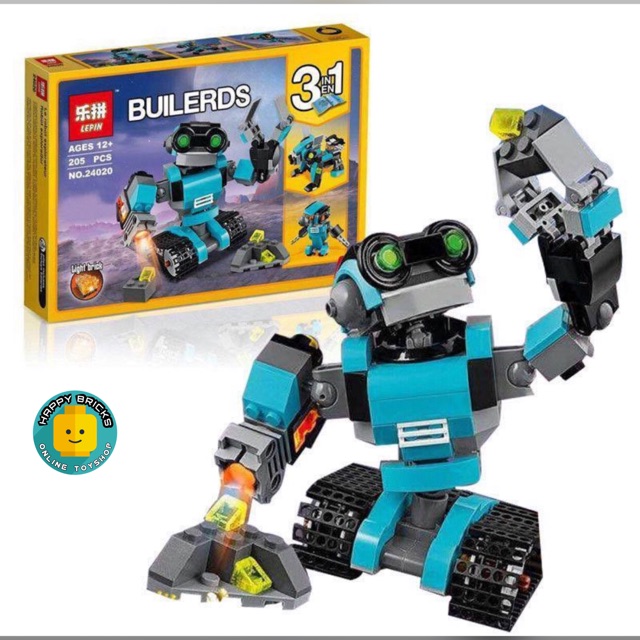 BRICKS TOY LEPIN 24020 ROBO EXPLORER 3in1 Build Creator | Shopee ...