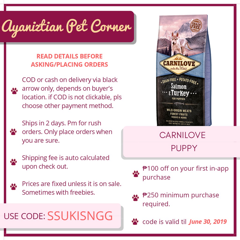 carnilove salmon & turkey for puppies