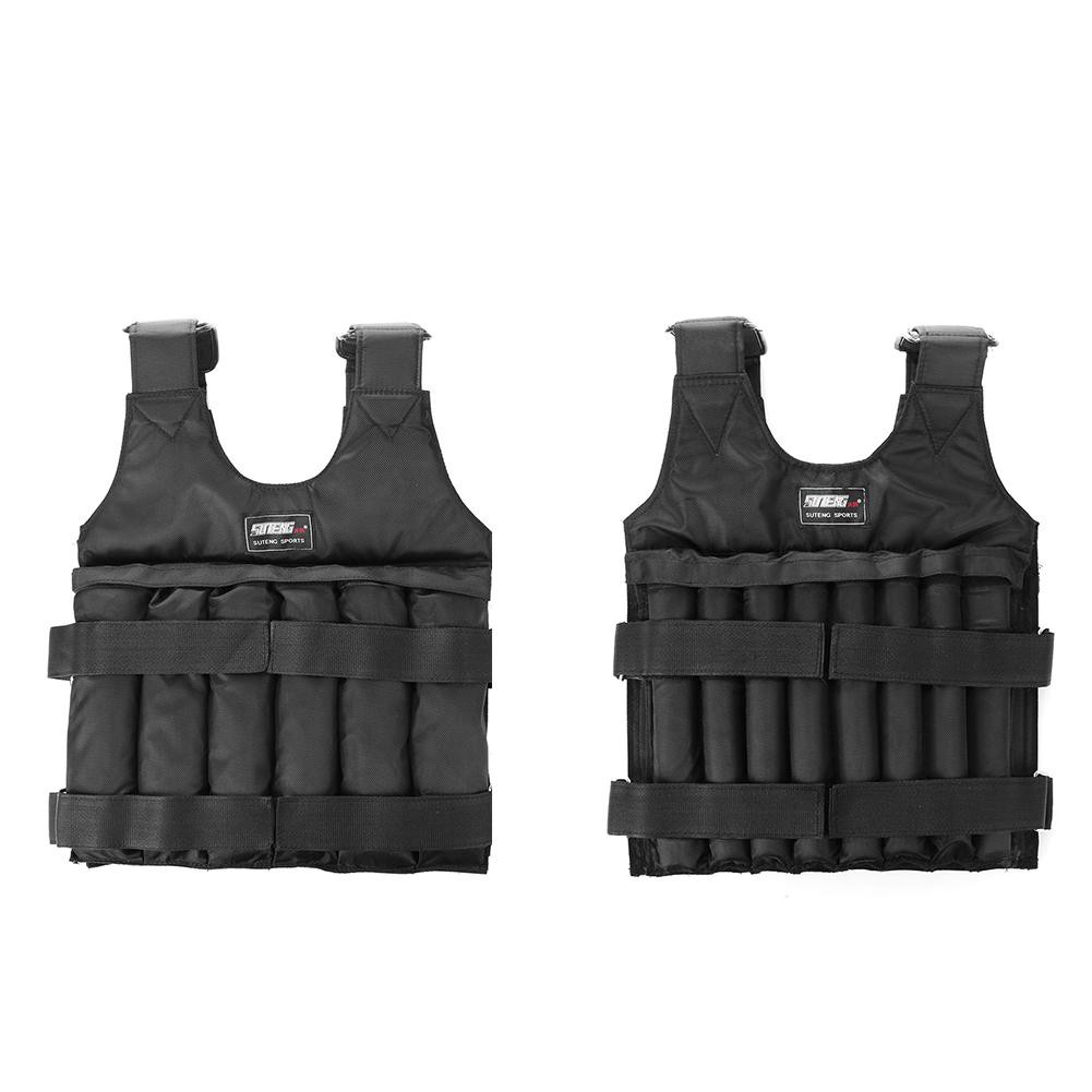 ღLoading Weighted Vest Adjustable Weight Boxing Training Exercise Waistcoat Durable Invisible