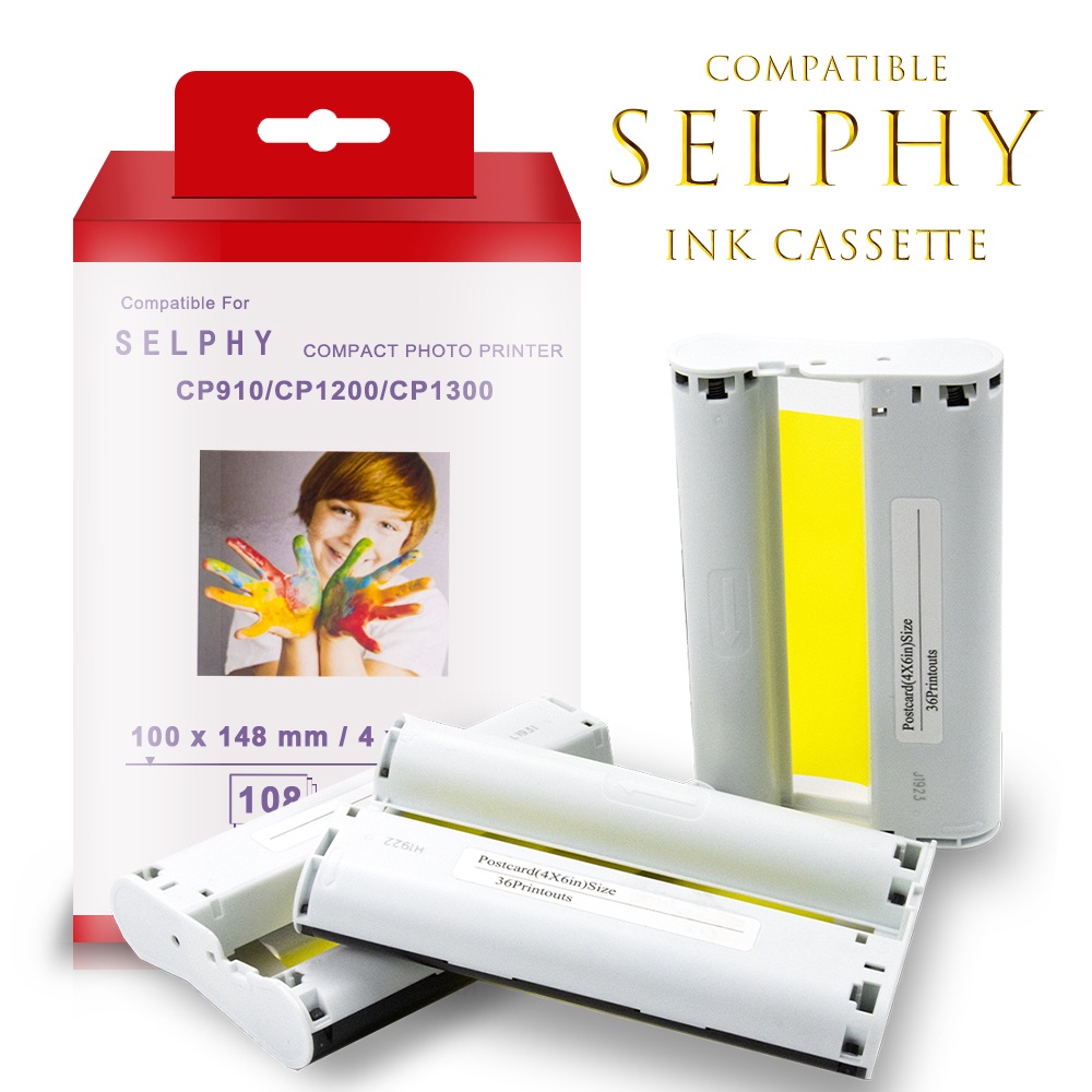 Topcolor Kp108in Kp 36in For Canon Selphy Cp1300 Cp1200 Printer Ink Cartridge Cp900 Cp910 Cp1000 4682