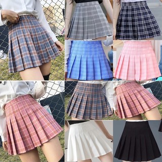 Diya Korean Fashion Womens High Waist Skirt Slim Pleated Skater Tennis School Skirt