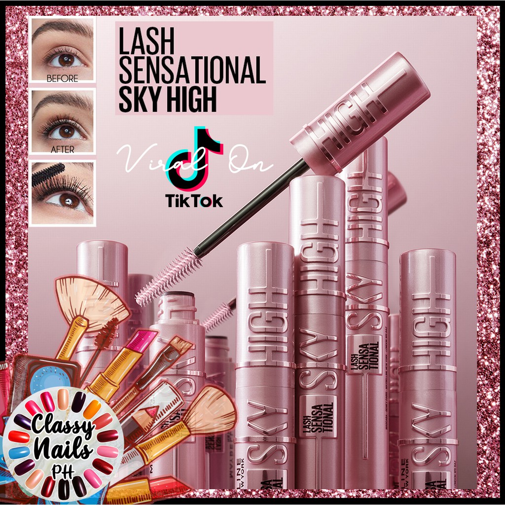 Authentic Maybelline Ny Lash Sensational Sky High Mascara Us Formula Waterproof Washable Shopee Philippines