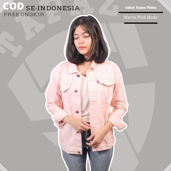 Jacket Jins Premium Jeket Lepis Jumbo Jacket Denim Men Original Jket Jeans Guys Girls Pink Salem Shopee Philippines