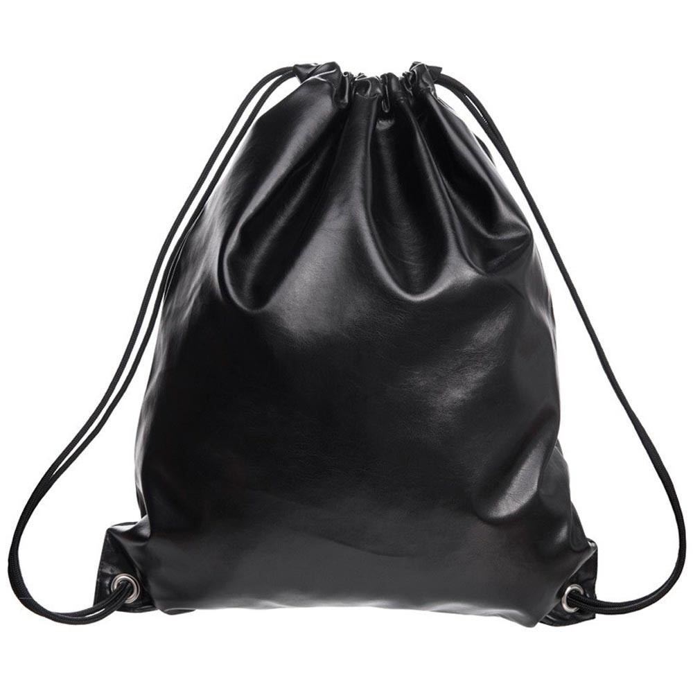 drawstring leather bag