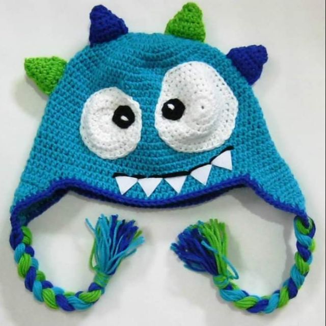 crochet monster hat