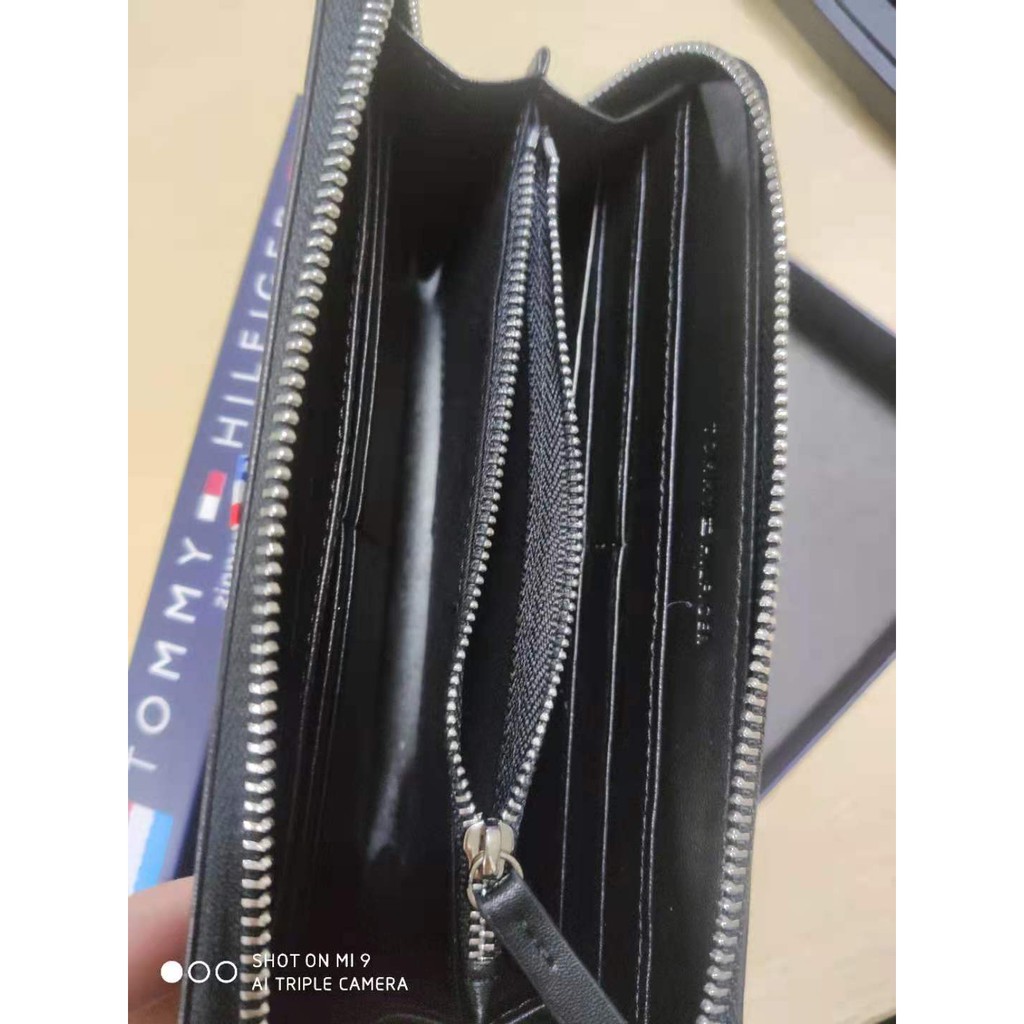 Tommy hilfiger Tommy Hilfiger men's leather wallet clutch bag long clip