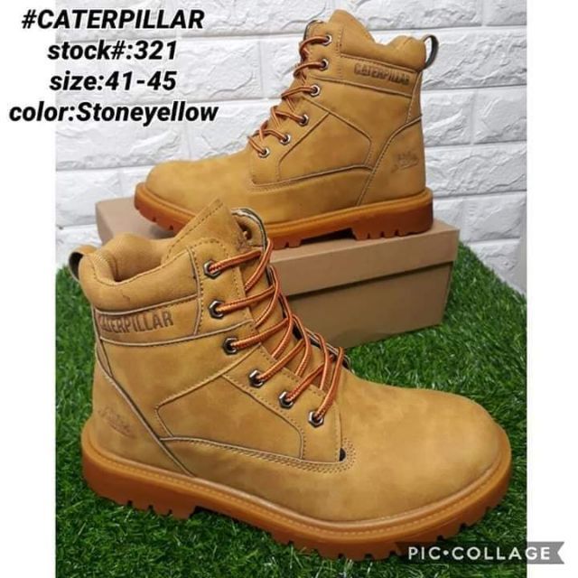 caterpillar high boots