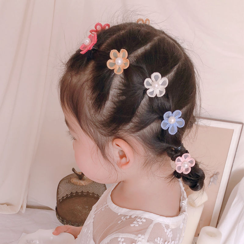 10Baby Rubber Band Baby Hair Rope Japanese and Korean Cherry Blossom Hair  Ring Princess Hair Rope Ch | Shopee Philippines